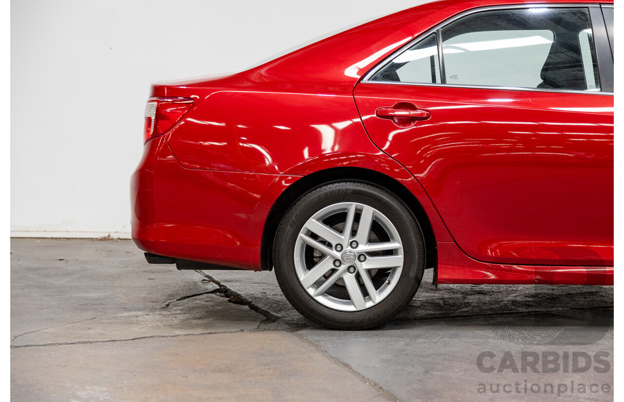 4/2013 Toyota Camry Atara S ASV50R 4d Sedan Wildfire Metallic Red 2.5L