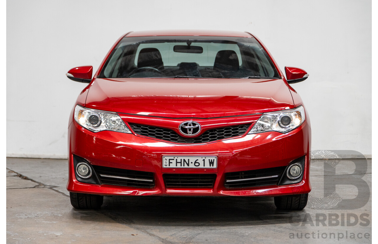 4/2013 Toyota Camry Atara S ASV50R 4d Sedan Wildfire Metallic Red 2.5L