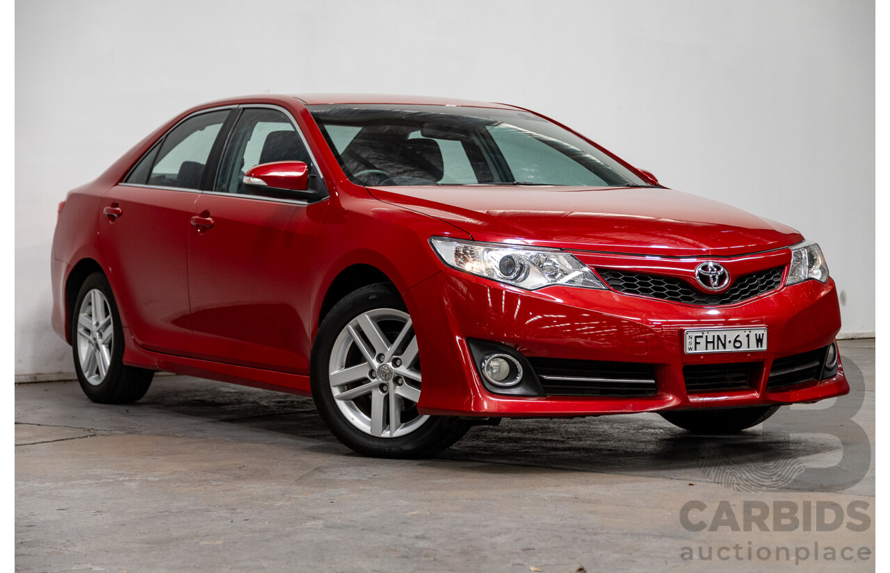 4/2013 Toyota Camry Atara S ASV50R 4d Sedan Wildfire Metallic Red 2.5L