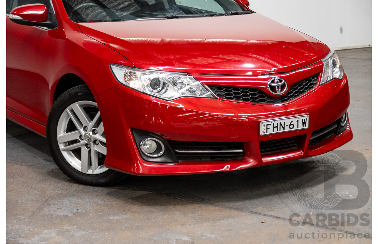 4/2013 Toyota Camry Atara S ASV50R 4d Sedan Wildfire Metallic Red 2.5L