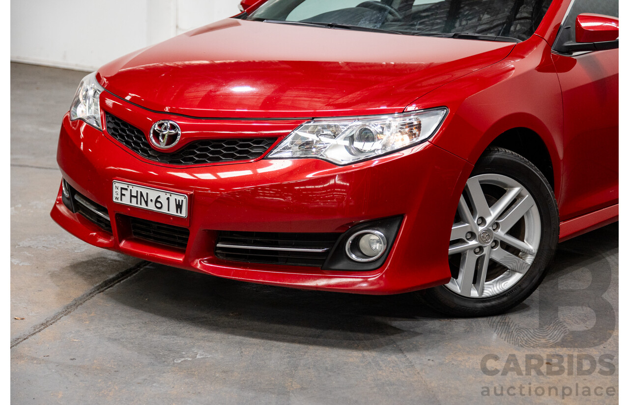 4/2013 Toyota Camry Atara S ASV50R 4d Sedan Wildfire Metallic Red 2.5L