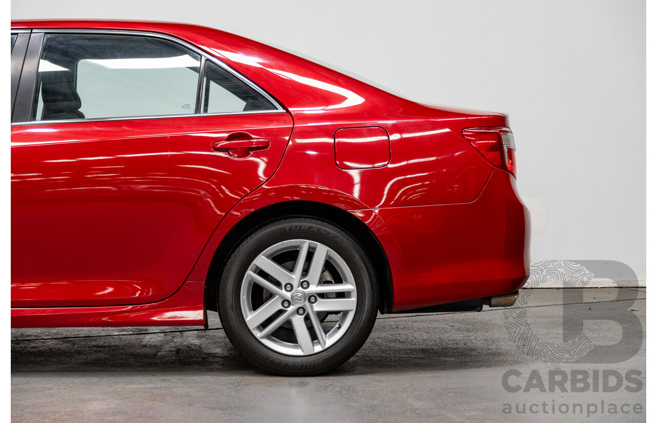 4/2013 Toyota Camry Atara S ASV50R 4d Sedan Wildfire Metallic Red 2.5L