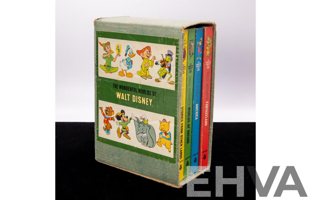 Vintage Four Volume the Wonderful World of Walt Disney Set in Slipcase