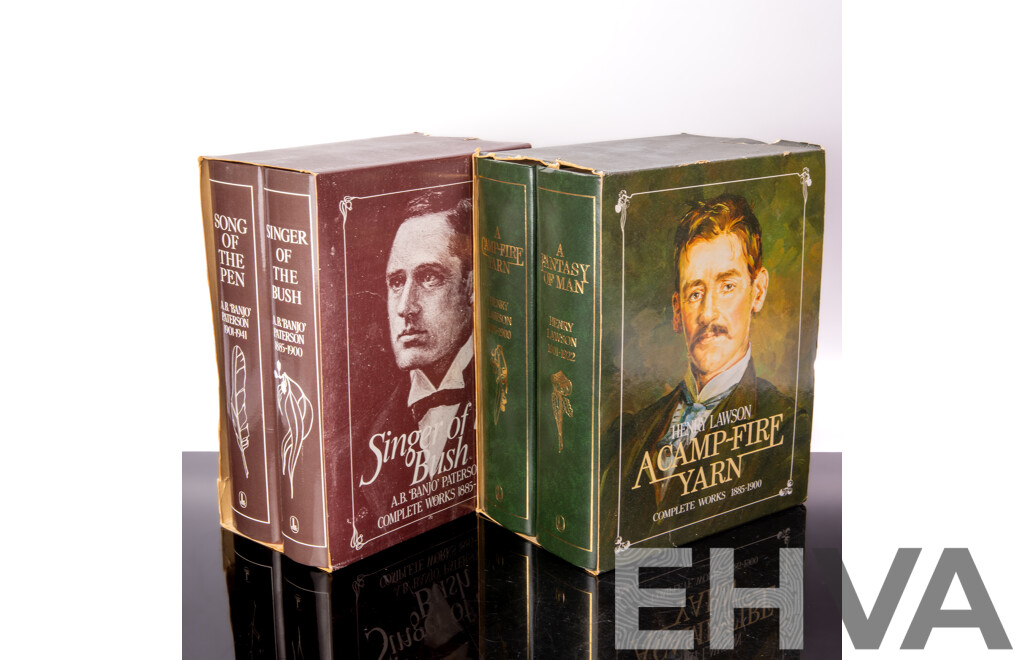 Singer of the Bush, AB Banjo Paterson Complete Works in Two Volume, Lansdowne, 1983 and Henry Lawson, Complete Works in Two Volumes, Lansdowne Publishing