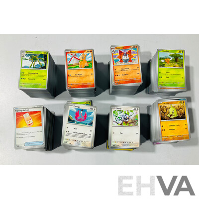 Large Collection of Pokemon TCG Cards From Several Sets Largely From the Scarlet & Violet Series