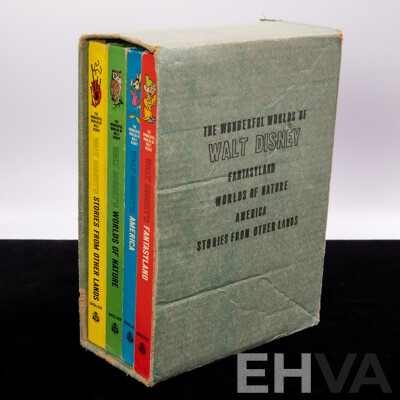Vintage Four Volume the Wonderful World of Walt Disney Set in Slipcase