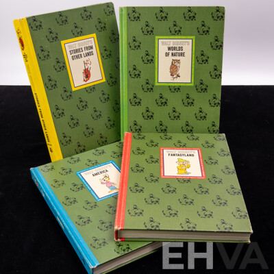 Vintage Four Volume the Wonderful World of Walt Disney Set in Slipcase
