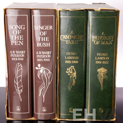 Singer of the Bush, AB Banjo Paterson Complete Works in Two Volume, Lansdowne, 1983 and Henry Lawson, Complete Works in Two Volumes, Lansdowne Publishing