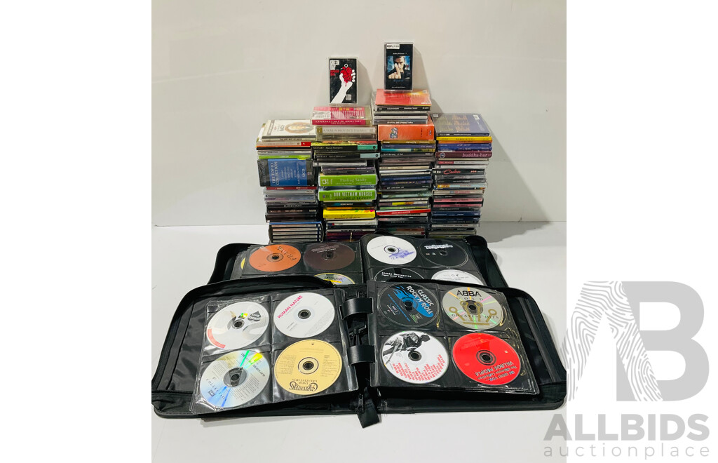 Large Collection of CDs Including ABBA, the Carpenters and Much More