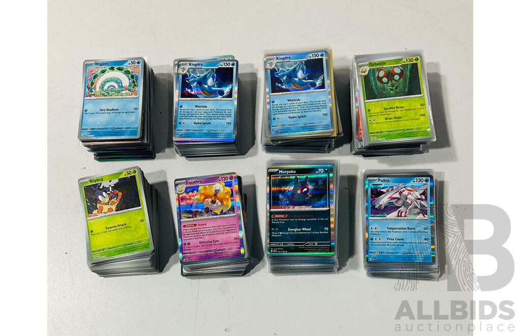 Large Collection of Mostly Foil Pokemon TCG Cards From Scarlet & Violet: Paradox Rift
