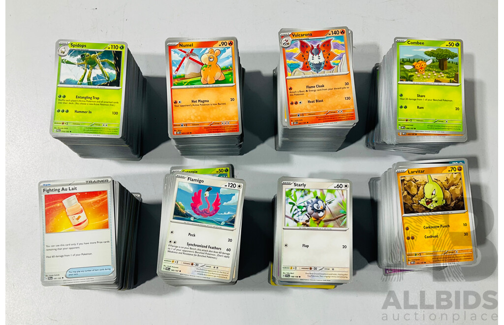 Large Collection of Pokemon TCG Cards From Several Sets Largely From the Scarlet & Violet Series
