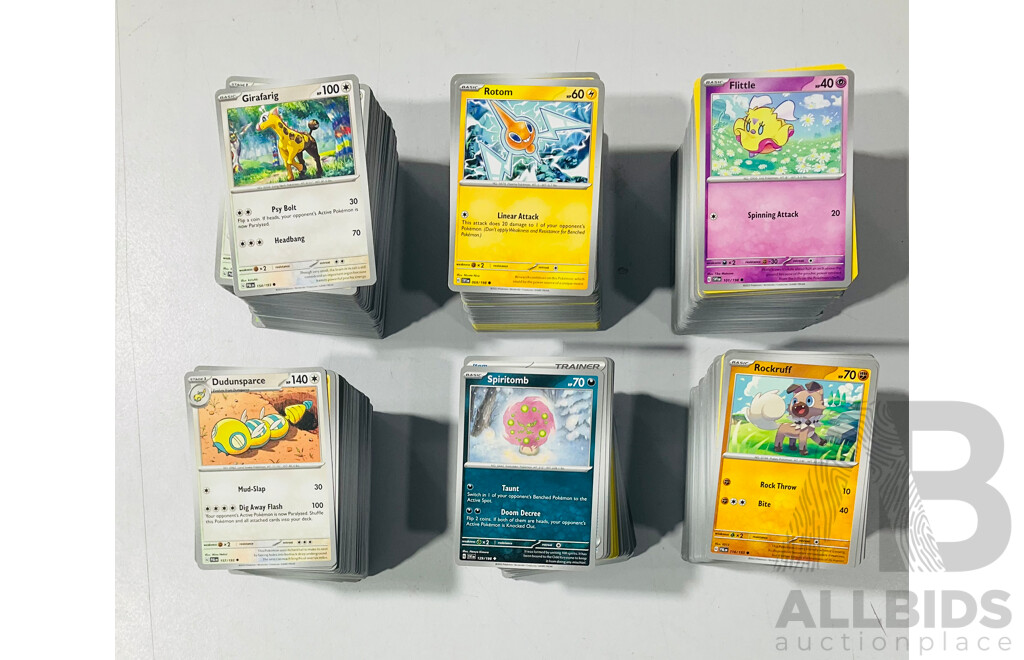 Large Collection of Pokemon TCG Cards From Several Sets Largely From the Scarlet & Violet Series