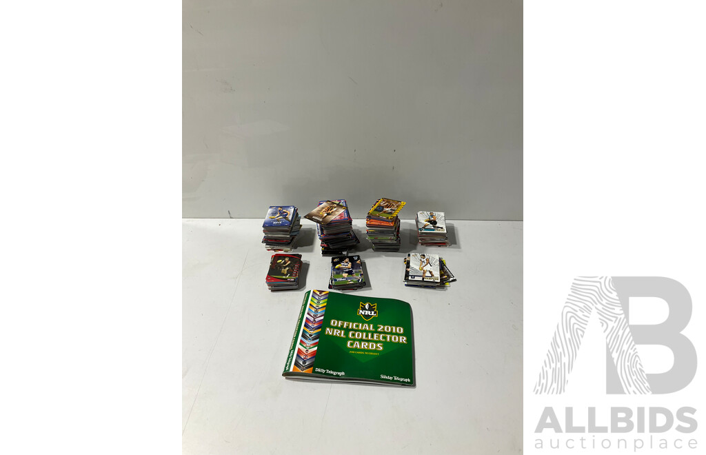 Large Collection of NRL Trading Cards and 2010 Folder