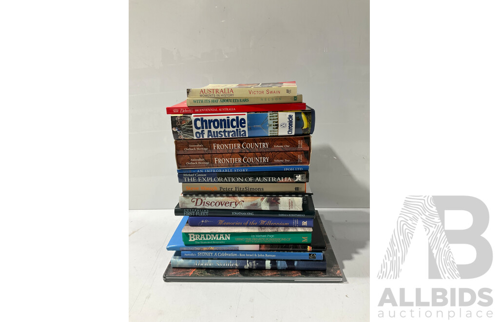 Collection Books Relating to Australian History, Exploration and More, Mix Hardcovers and Soft Covers