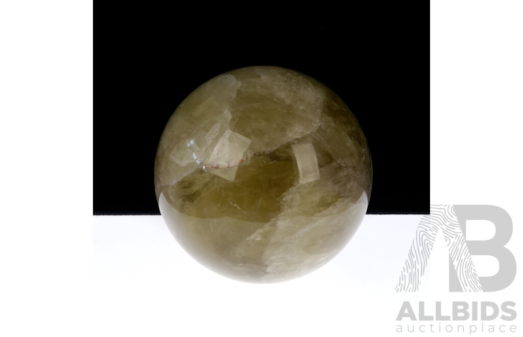 Large Polished Quartz Crystal Sphere