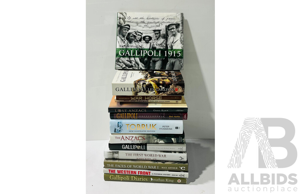 Collection Books Relating to Australias WWI Experience, Mix Hardcovers and Soft Covers