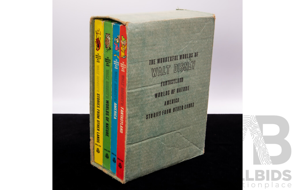 Vintage Four Volume the Wonderful World of Walt Disney Set in Slipcase