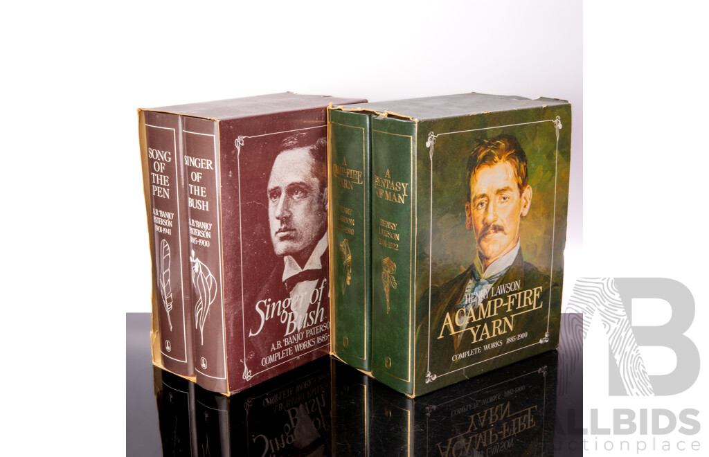 Singer of the Bush, AB Banjo Paterson Complete Works in Two Volume, Lansdowne, 1983 and Henry Lawson, Complete Works in Two Volumes, Lansdowne Publishing