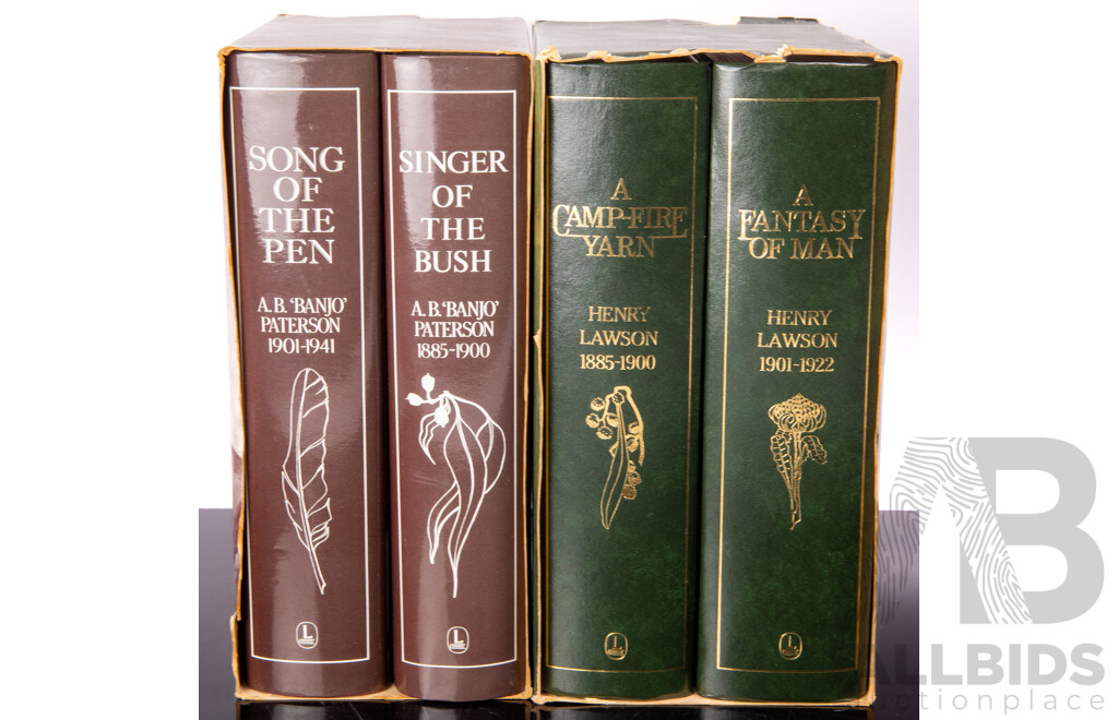 Singer of the Bush, AB Banjo Paterson Complete Works in Two Volume, Lansdowne, 1983 and Henry Lawson, Complete Works in Two Volumes, Lansdowne Publishing