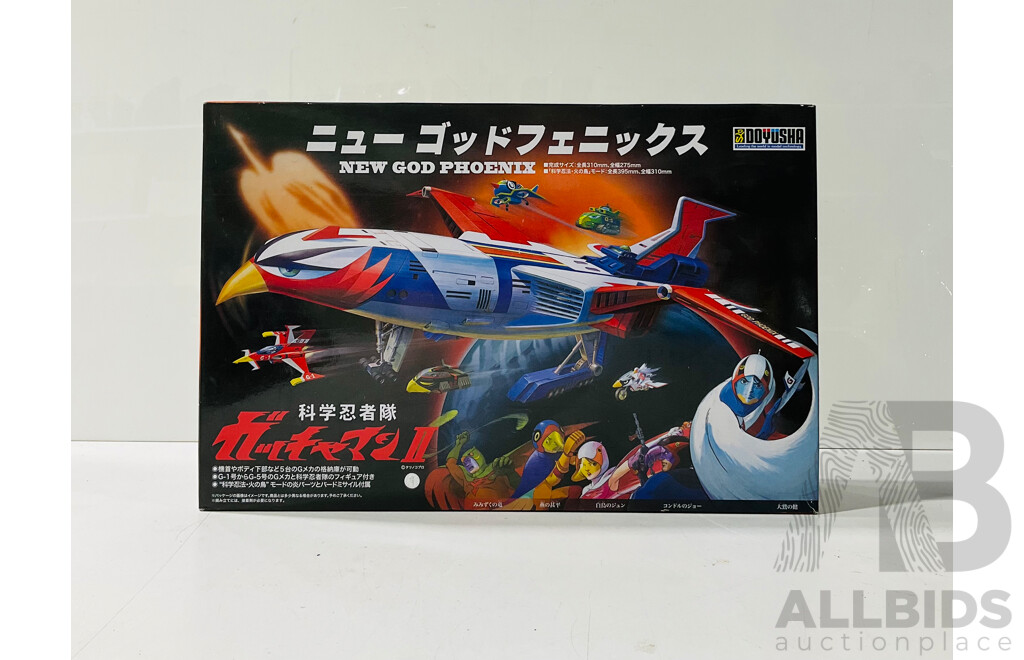 Science Ninja Team Gatchaman New God Phoenix Model Kit by Doyusha Unbuilt in Original Box