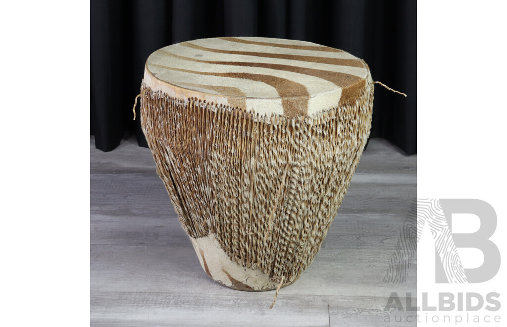 Large African Pelt Hand Drum