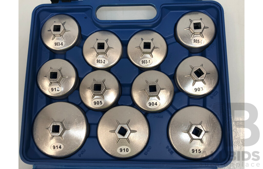 23 Piece Oil Filter Cap Removal Socket Wrench Set - New