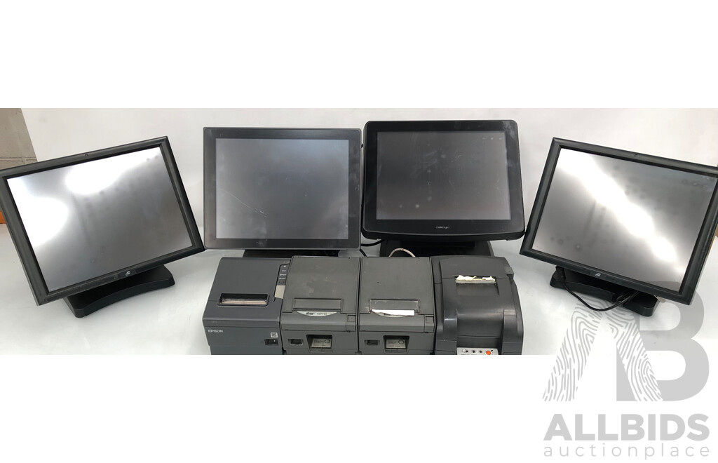 Point of Sale Systems/Screens and Printers - Lot of Four