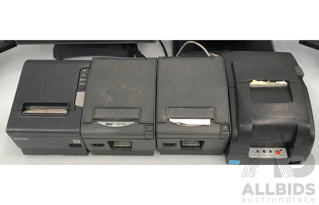 Point of Sale Systems/Screens and Printers - Lot of Four