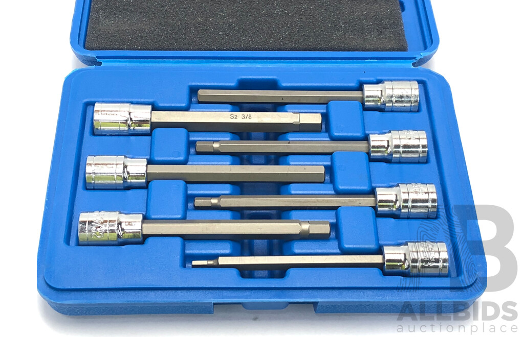 Winmax Seven Piece Extra Long Hex Bit Imperial Socket Set- Brand New