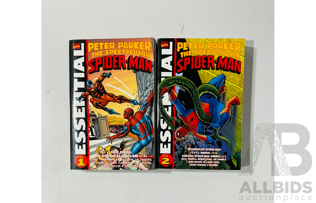 Marvel Comics Essential Peter Parker, the Spectacular Spider-Man Volumes #1 and #2