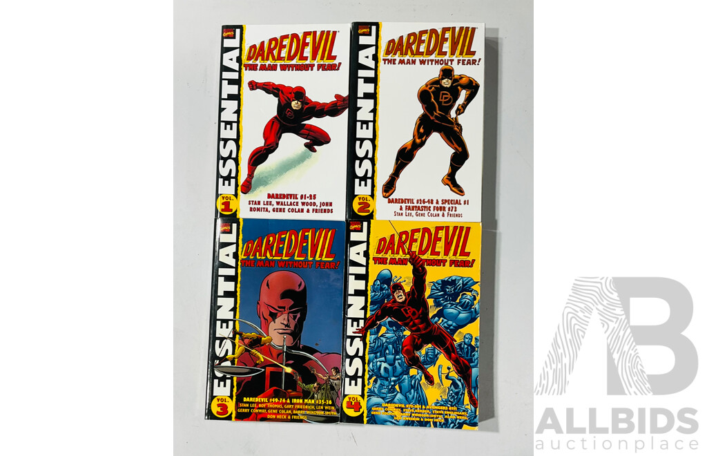 Marvel Comics Essential Daredevil: the Man Without Fear Volumes #1-#4