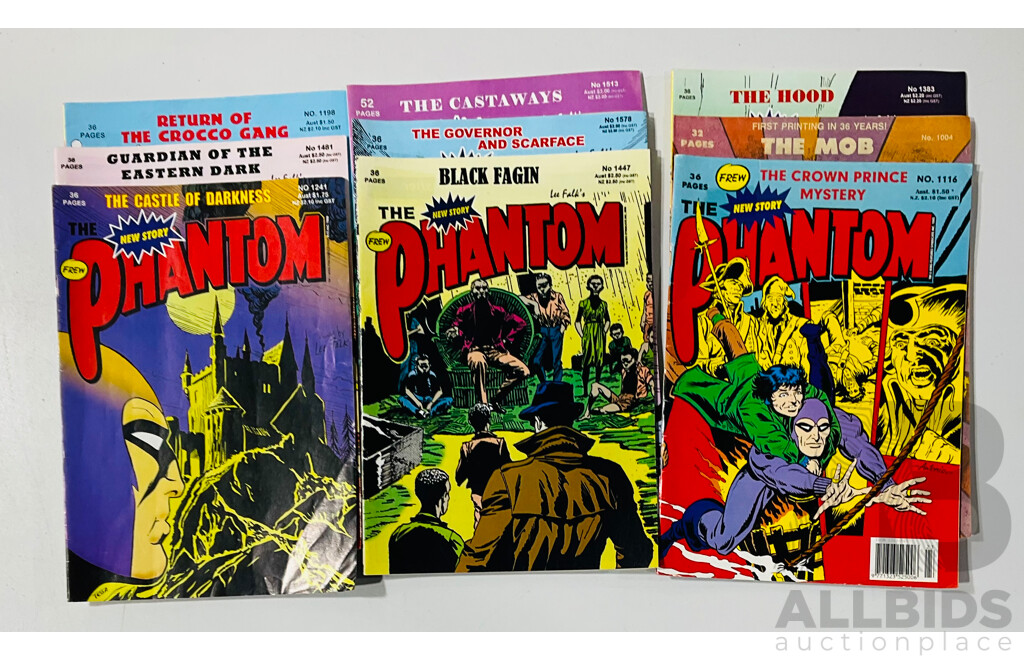 Collection of Phantom Comics Printed From 1991-2010 Including 1004, 116, 1198 and Much More