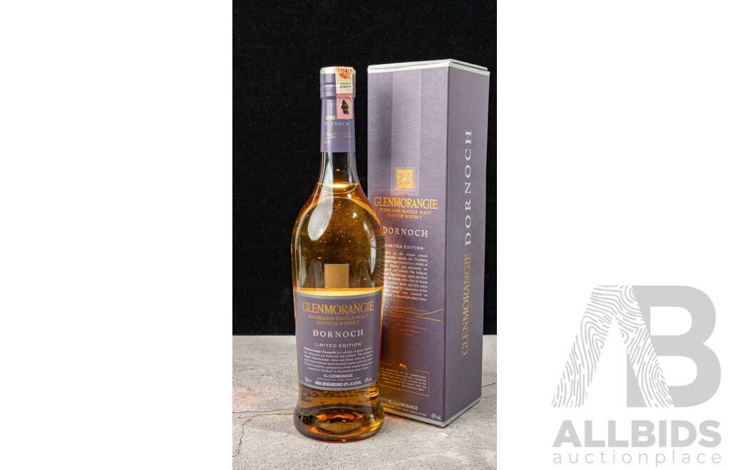 Boxed Glenmorangie Dornoch Limited Edition Single Malt Scotch Whisky