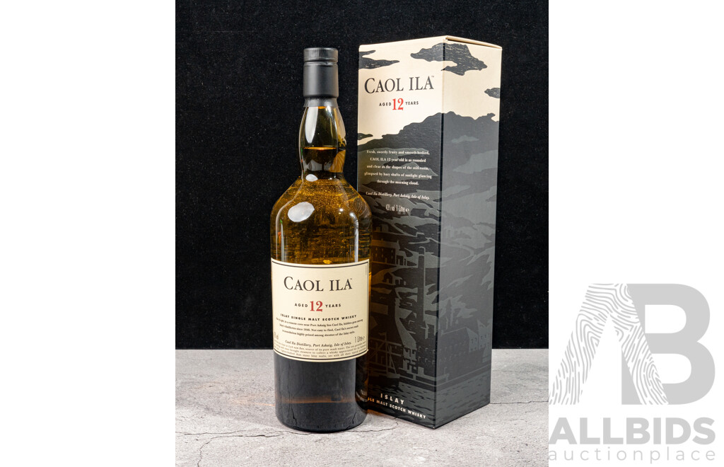 Boxed Caol Ila 12 Year Single Malt Scotch Whisky