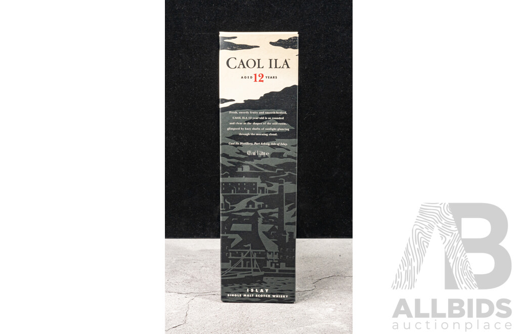 Boxed Caol Ila 12 Year Single Malt Scotch Whisky