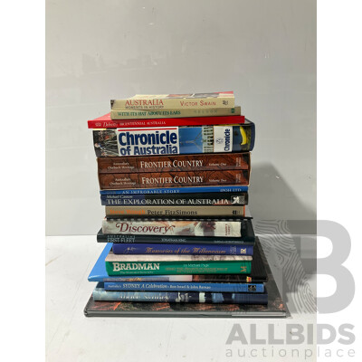 Collection Books Relating to Australian History, Exploration and More, Mix Hardcovers and Soft Covers