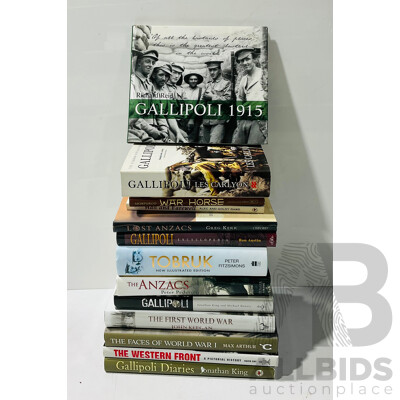 Collection Books Relating to Australias WWI Experience, Mix Hardcovers and Soft Covers