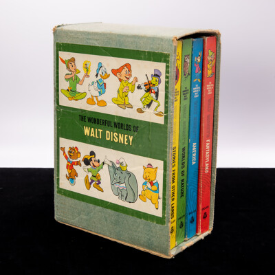 Vintage Four Volume the Wonderful World of Walt Disney Set in Slipcase
