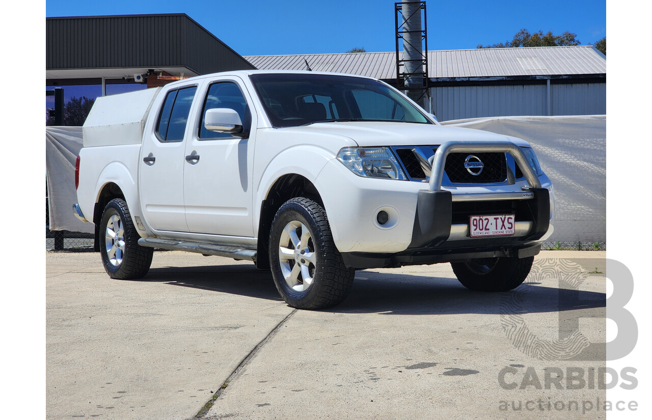 7/2014 Nissan Navara ST (4x4) D40 MY12 UPGRADE Dual Cab P/Up White 2.5L