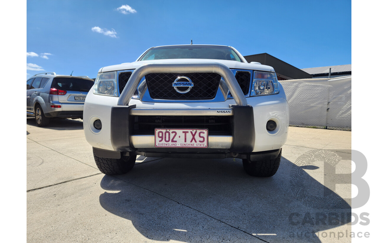 7/2014 Nissan Navara ST (4x4) D40 MY12 UPGRADE Dual Cab P/Up White 2.5L