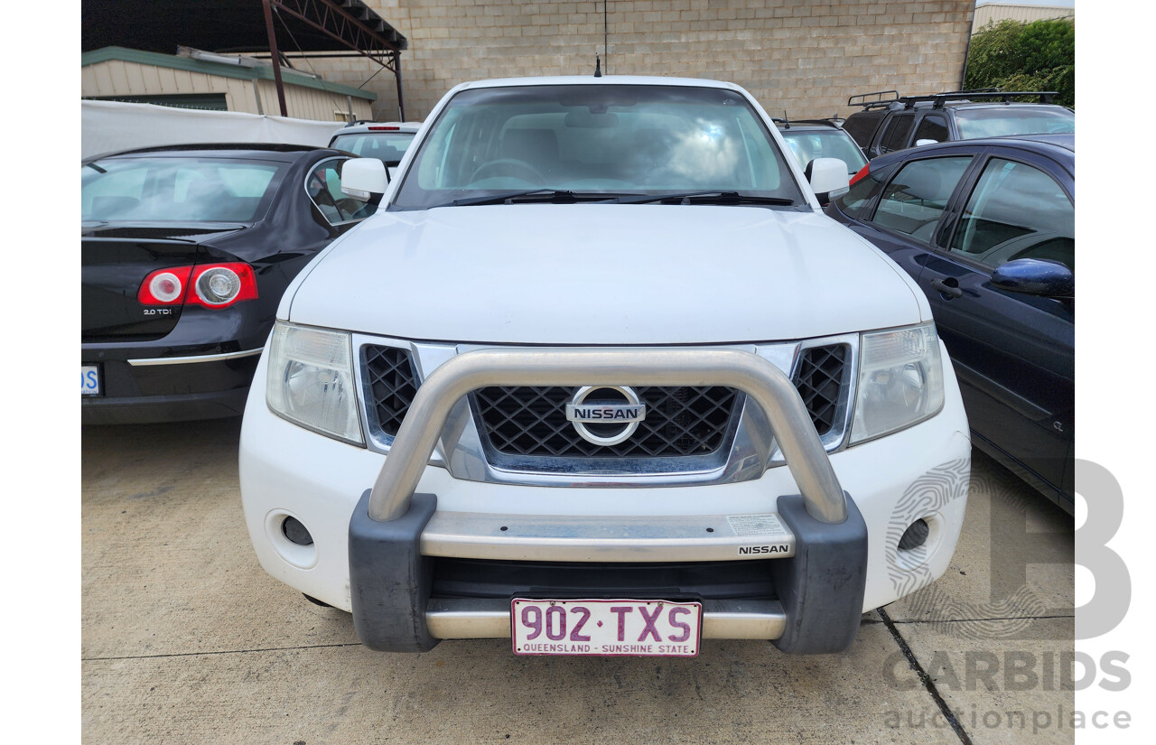 7/2014 Nissan Navara ST (4x4) D40 MY12 UPGRADE Dual Cab P/Up White 2.5L