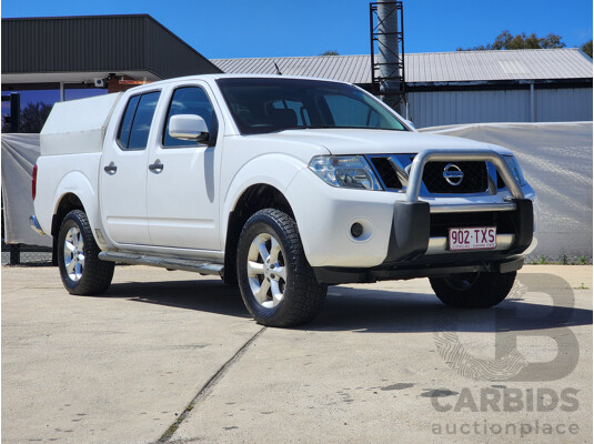 7/2014 Nissan Navara ST (4x4) D40 MY12 UPGRADE Dual Cab P/Up White 2.5L