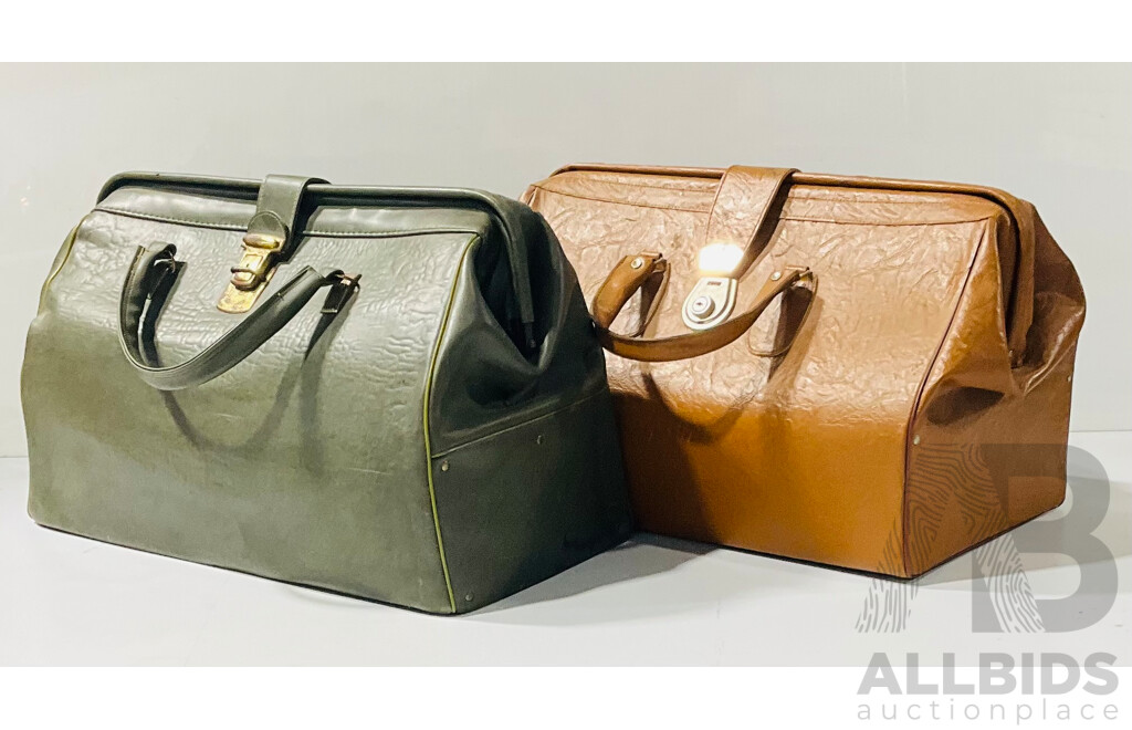 Two Vintage Vinyl Gladston Bags