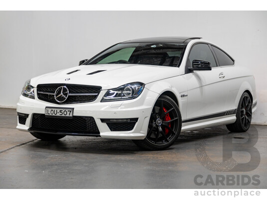 02/2015 Mercedes-Benz C63 AMG EDITION 507 RWD W204 MY14 2D Coupe White 6.2L