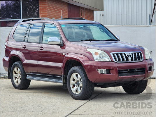 10/2003 Toyota Landcruiser Prado Grande (4x4) GRJ120R 4d Wagon Maroon 4.0L