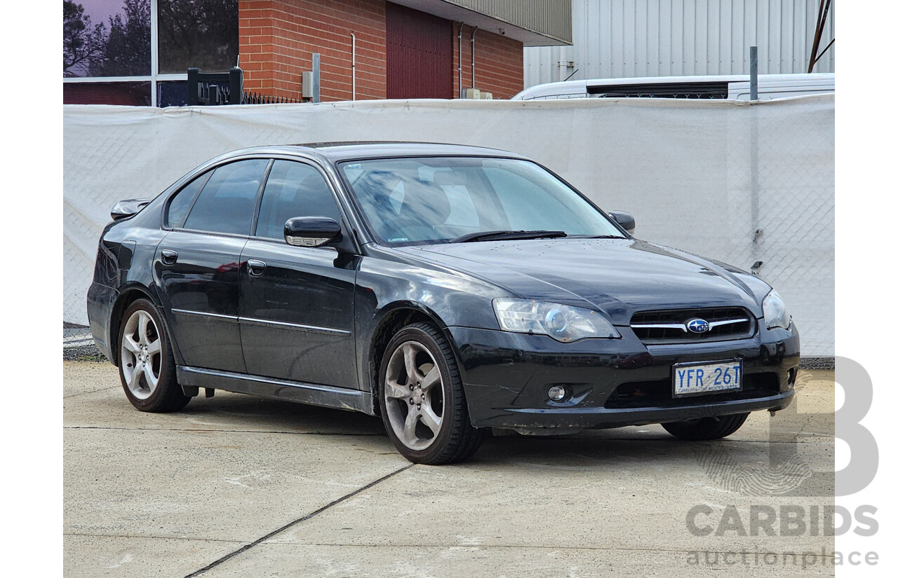 3/2005 Subaru Liberty 2.5i MY05 4d Sedan Black 2.5L