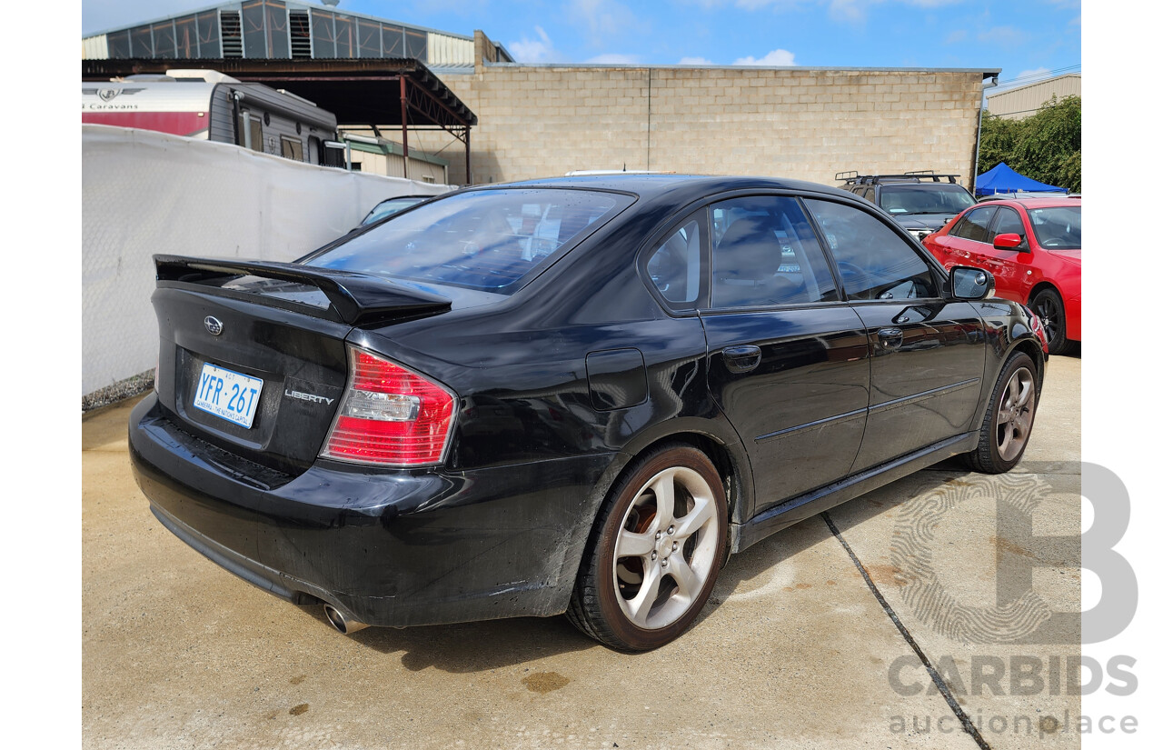 3/2005 Subaru Liberty 2.5i MY05 4d Sedan Black 2.5L