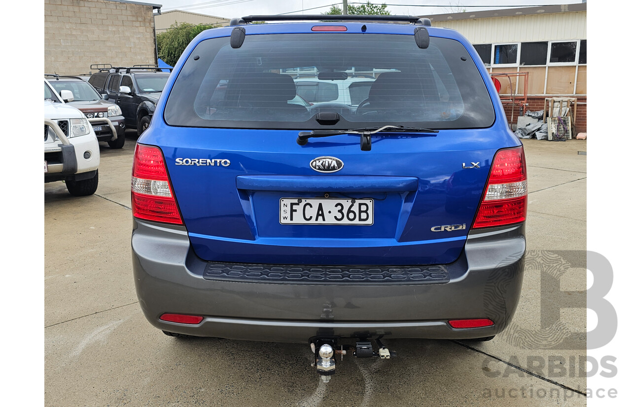 6/2009 Kia Sorento LX BL 4d Wagon Blue 2.5L