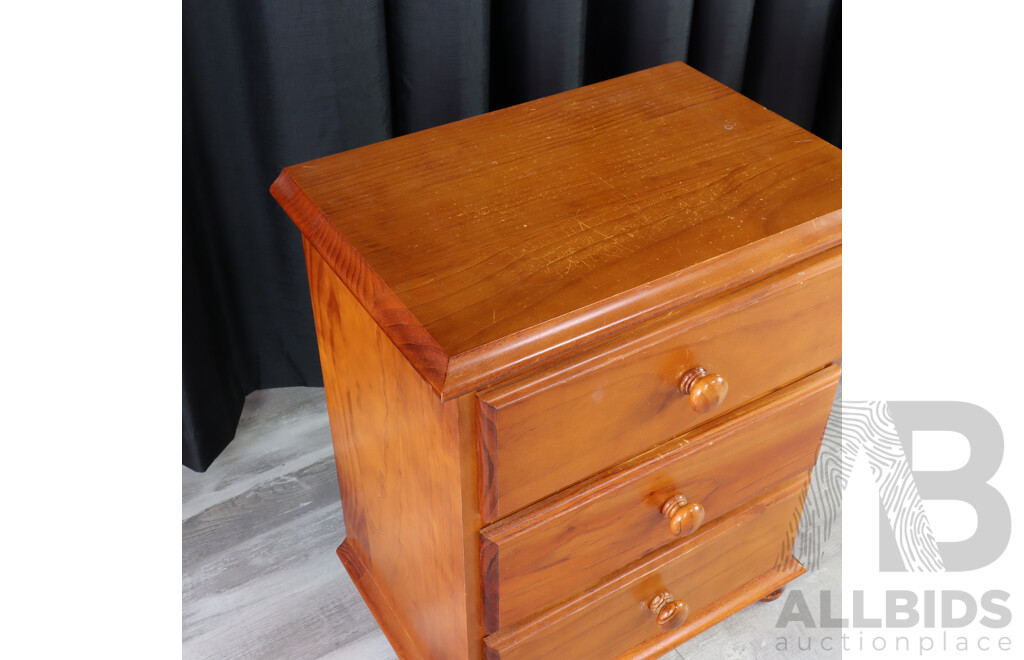 Pair of Modern Pine Bedside Chests