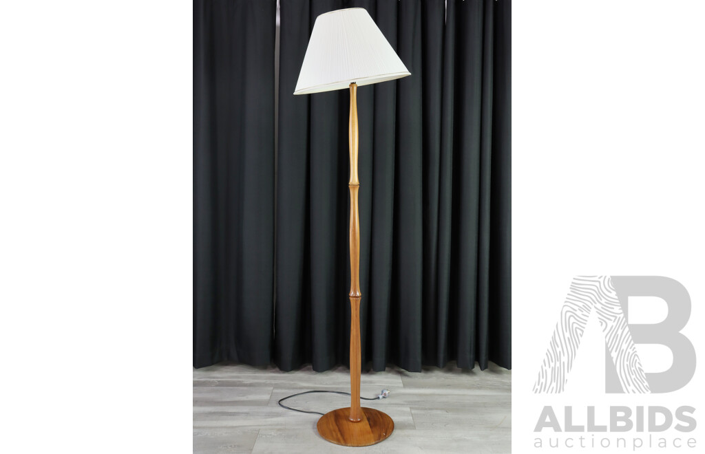 Timber Base Floor Lamp